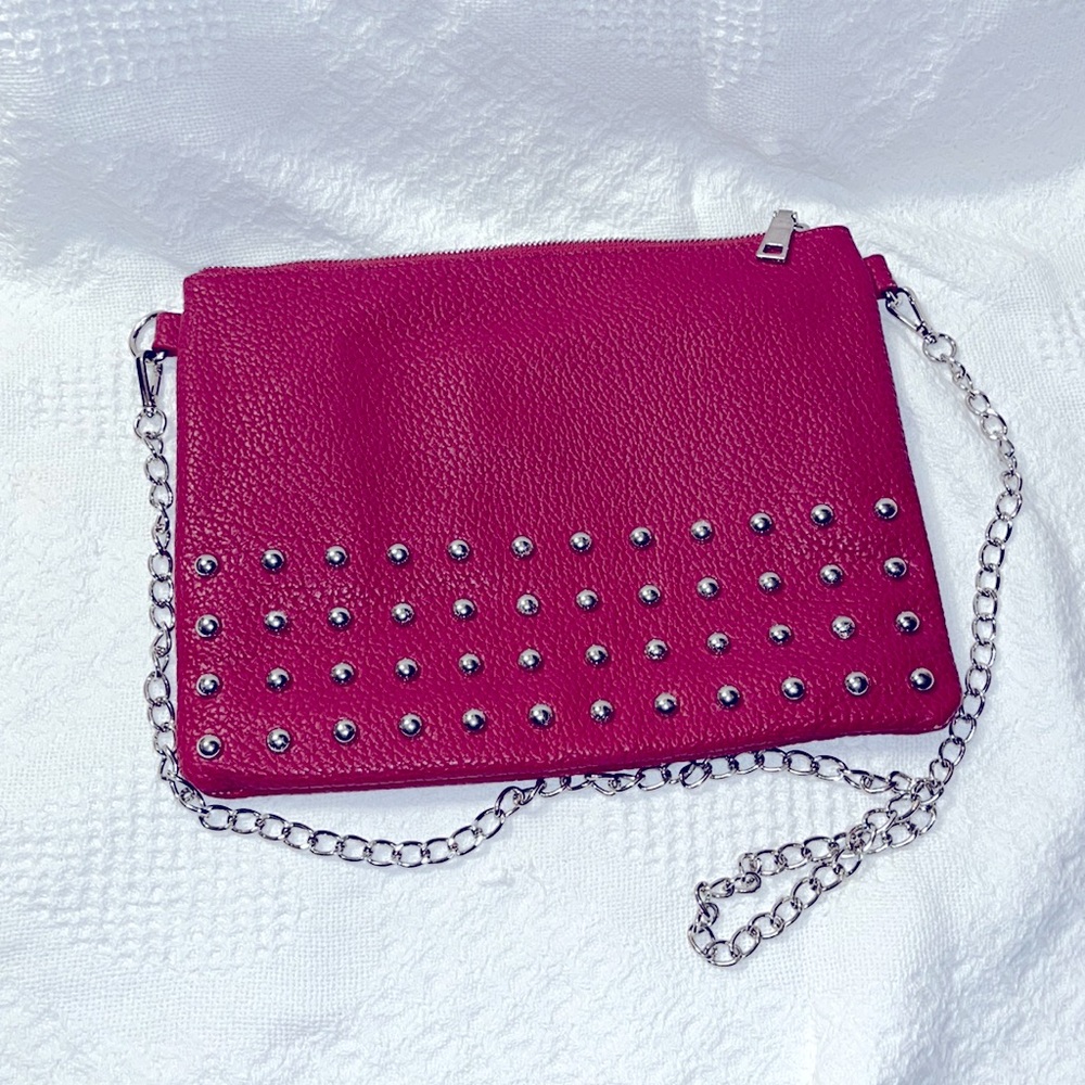 Nella Bella Vegan Leather Crossbody red Purse